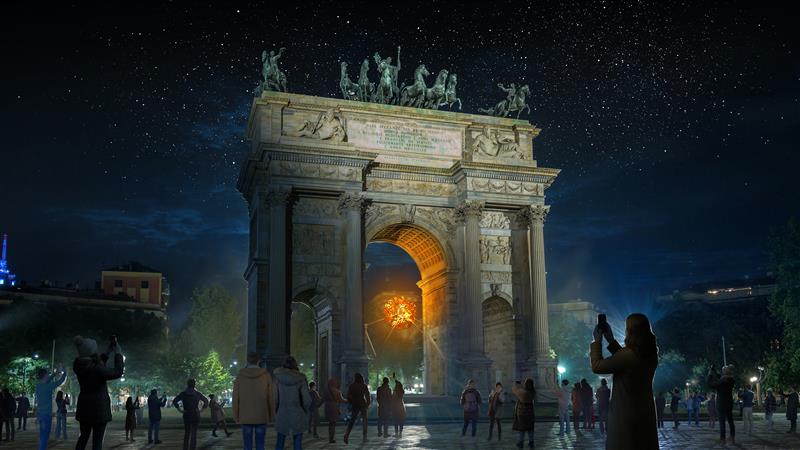 图片为米兰冬奥组委提供的效果图